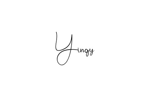 How to make Yingy name signature. Use Andilay-7BmLP style for creating short signs online. This is the latest handwritten sign. Yingy signature style 4 images and pictures png