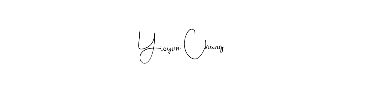 How to Draw Yioyun Chang signature style? Andilay-7BmLP is a latest design signature styles for name Yioyun Chang. Yioyun Chang signature style 4 images and pictures png