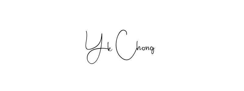How to make Yk Chong name signature. Use Andilay-7BmLP style for creating short signs online. This is the latest handwritten sign. Yk Chong signature style 4 images and pictures png