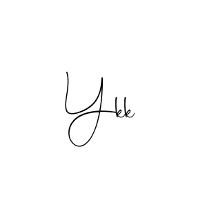 Also we have Ykk name is the best signature style. Create professional handwritten signature collection using Andilay-7BmLP autograph style. Ykk signature style 4 images and pictures png