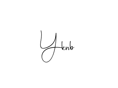 if you are searching for the best signature style for your name Yknb. so please give up your signature search. here we have designed multiple signature styles  using Andilay-7BmLP. Yknb signature style 4 images and pictures png