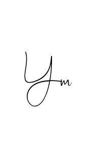 Also we have Ym name is the best signature style. Create professional handwritten signature collection using Andilay-7BmLP autograph style. Ym signature style 4 images and pictures png