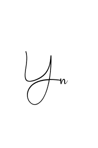 Make a beautiful signature design for name Yn. Use this online signature maker to create a handwritten signature for free. Yn signature style 4 images and pictures png