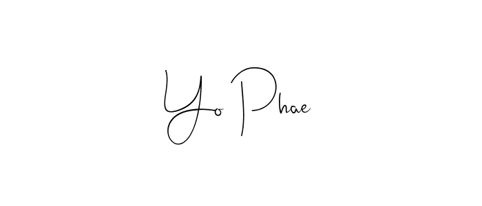 Also we have Yo Phae name is the best signature style. Create professional handwritten signature collection using Andilay-7BmLP autograph style. Yo Phae signature style 4 images and pictures png