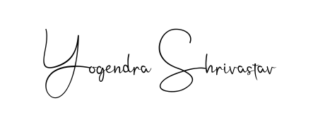 Create a personalized artistic stamp with Yogendra Shrivastav in Andilay-7BmLP font. Perfect for visual artists, designers, and influencers. Yogendra Shrivastav signature style 4 images and pictures png