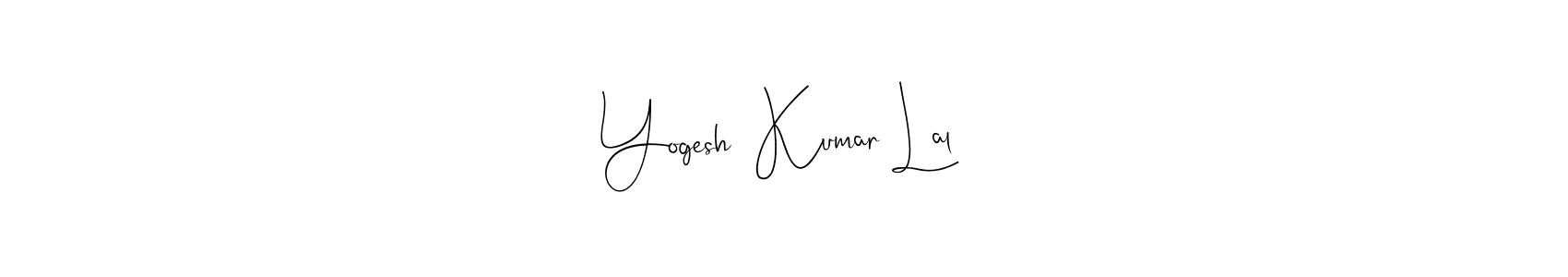 Design your own signature with our free online signature maker. With this signature software, you can create a handwritten (Andilay-7BmLP) signature for name Yogesh  Kumar Lal. Yogesh  Kumar Lal signature style 4 images and pictures png