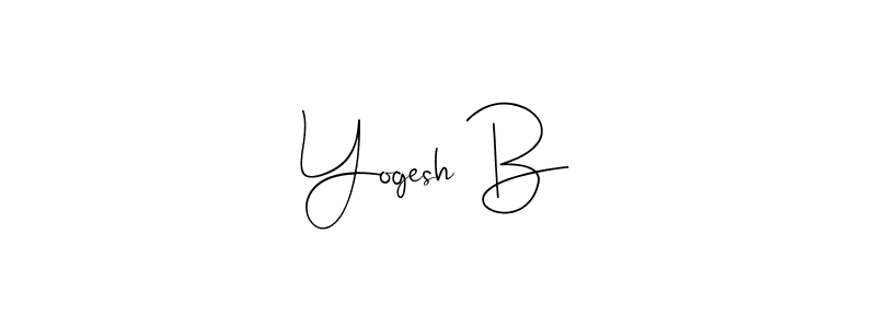 You should practise on your own different ways (Andilay-7BmLP) to write your name (Yogesh B) in signature. don't let someone else do it for you. Yogesh B signature style 4 images and pictures png