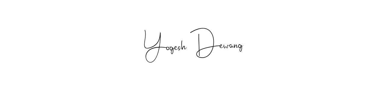 How to Draw Yogesh Dewang signature style? Andilay-7BmLP is a latest design signature styles for name Yogesh Dewang. Yogesh Dewang signature style 4 images and pictures png