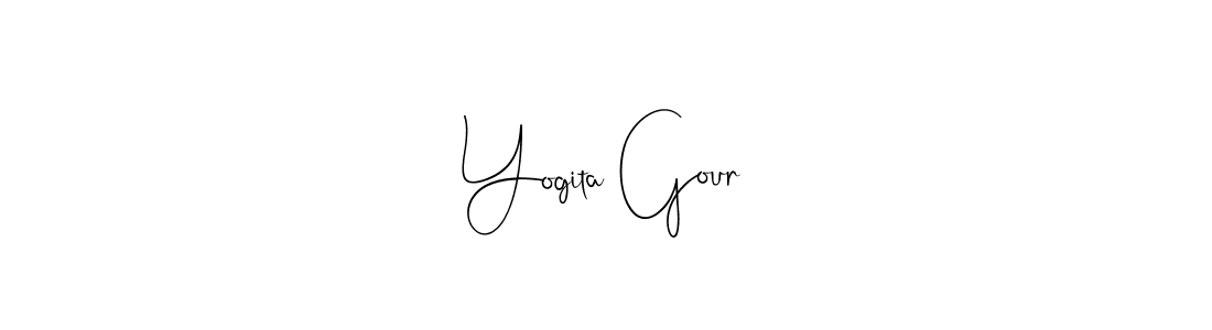 Also we have Yogita Gour name is the best signature style. Create professional handwritten signature collection using Andilay-7BmLP autograph style. Yogita Gour signature style 4 images and pictures png