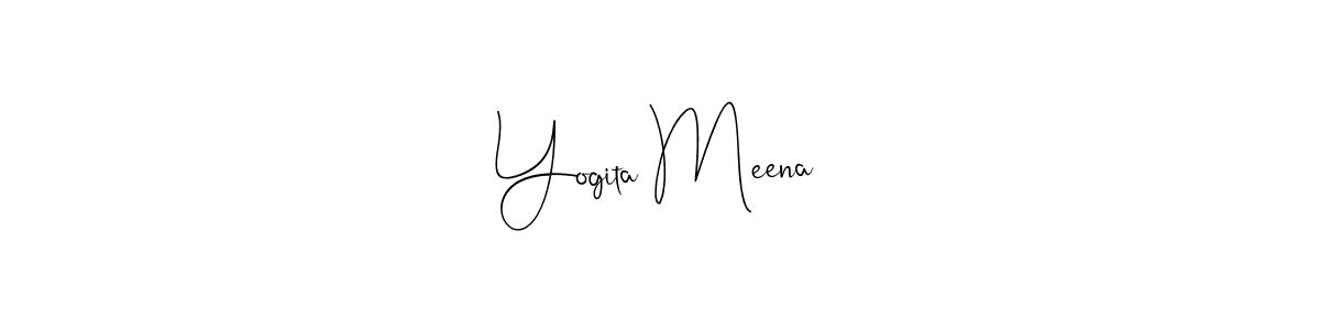 Also we have Yogita Meena name is the best signature style. Create professional handwritten signature collection using Andilay-7BmLP autograph style. Yogita Meena signature style 4 images and pictures png