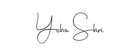 The Andilay-7BmLP typeface gives name Yoha Shri a refined look. Suitable for certificates, diplomas, and official verification. Yoha Shri signature style 4 images and pictures png