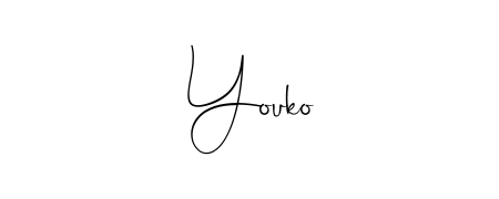 You should practise on your own different ways (Andilay-7BmLP) to write your name (Youko) in signature. Don't let someone else do it for you. Youko signature style 4 images and pictures png