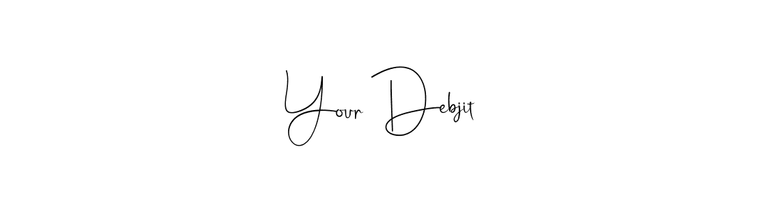 How to Draw Your Debjit signature style? Andilay-7BmLP is a latest design signature styles for name Your Debjit. Your Debjit signature style 4 images and pictures png