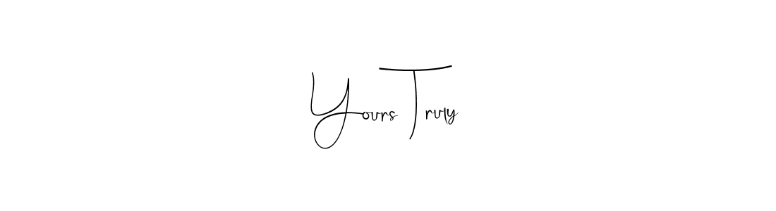 Create a beautiful signature design for name Yours Truly. With this signature (Andilay-7BmLP) fonts, you can make a handwritten signature for free. Yours Truly signature style 4 images and pictures png