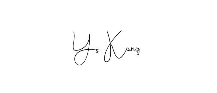 Design your own signature with our free online signature maker. With this signature software, you can create a handwritten (Andilay-7BmLP) signature for name Ys Kang. Ys Kang signature style 4 images and pictures png