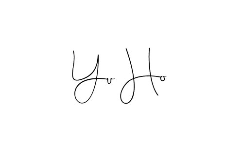 Make a beautiful signature design for name Yu Ho. Use this online signature maker to create a handwritten signature for free. Yu Ho signature style 4 images and pictures png