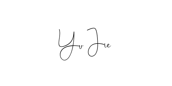 Make a short Yu Jie signature style. Manage your documents anywhere anytime using Andilay-7BmLP. Create and add eSignatures, submit forms, share and send files easily. Yu Jie signature style 4 images and pictures png