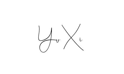 Also You can easily find your signature by using the search form. We will create Yu Xi name handwritten signature images for you free of cost using Andilay-7BmLP sign style. Yu Xi signature style 4 images and pictures png