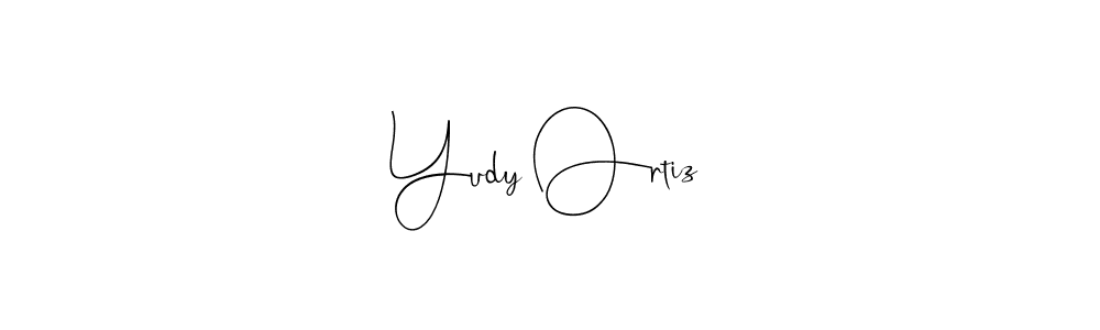 Make a short Yudy Ortiz signature style. Manage your documents anywhere anytime using Andilay-7BmLP. Create and add eSignatures, submit forms, share and send files easily. Yudy Ortiz signature style 4 images and pictures png