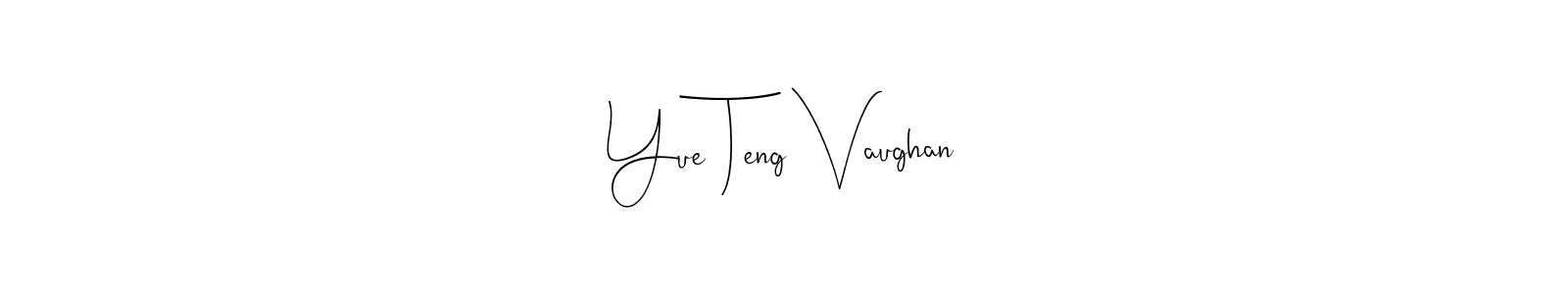 The best way (Andilay-7BmLP) to make a short signature is to pick only two or three words in your name. The name Yue Teng Vaughan include a total of six letters. For converting this name. Yue Teng Vaughan signature style 4 images and pictures png