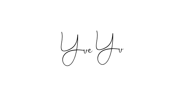 It looks lik you need a new signature style for name Yue Yu. Design unique handwritten (Andilay-7BmLP) signature with our free signature maker in just a few clicks. Yue Yu signature style 4 images and pictures png