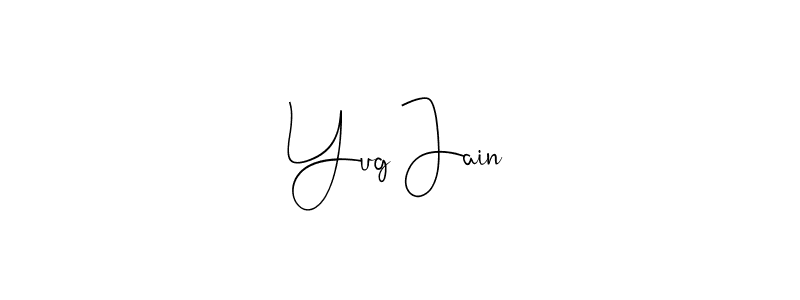 This is the best signature style for the Yug Jain name. Also you like these signature font (Andilay-7BmLP). Mix name signature. Yug Jain signature style 4 images and pictures png