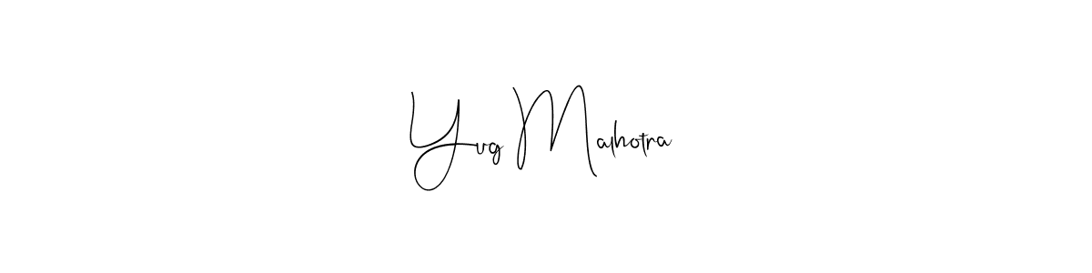 Similarly Andilay-7BmLP is the best handwritten signature design. Signature creator online .You can use it as an online autograph creator for name Yug Malhotra. Yug Malhotra signature style 4 images and pictures png