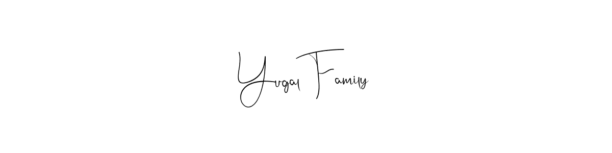 Make a beautiful signature design for name Yugal Family. Use this online signature maker to create a handwritten signature for free. Yugal Family signature style 4 images and pictures png