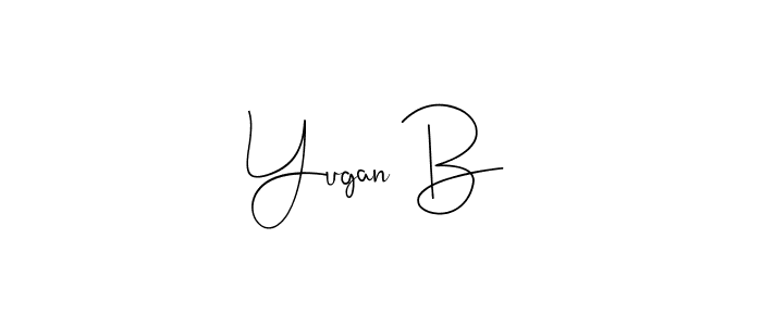 Best and Professional Signature Style for Yugan B. Andilay-7BmLP Best Signature Style Collection. Yugan B signature style 4 images and pictures png