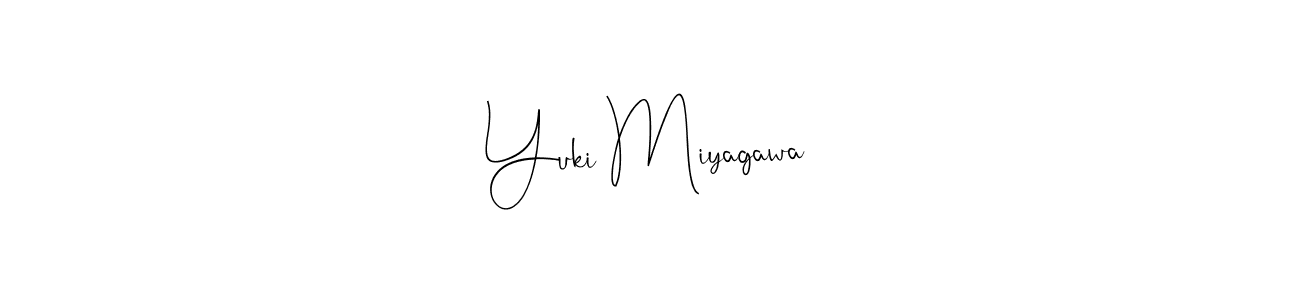 Create a beautiful signature design for name Yuki Miyagawa. With this signature (Andilay-7BmLP) fonts, you can make a handwritten signature for free. Yuki Miyagawa signature style 4 images and pictures png