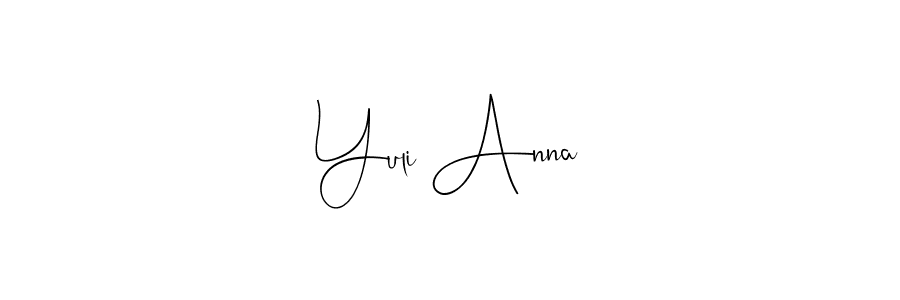 Here are the top 10 professional signature styles for the name Yuli Anna. These are the best autograph styles you can use for your name. Yuli Anna signature style 4 images and pictures png