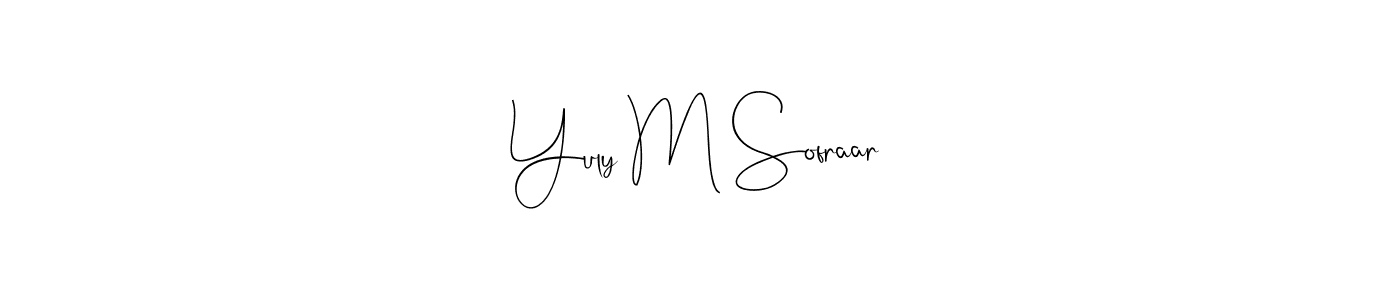 You can use this online signature creator to create a handwritten signature for the name Yuly M Sofraar. This is the best online autograph maker. Yuly M Sofraar signature style 4 images and pictures png