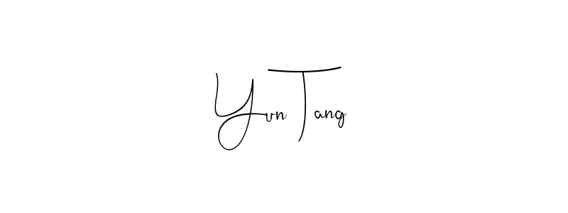 Also we have Yun Tang name is the best signature style. Create professional handwritten signature collection using Andilay-7BmLP autograph style. Yun Tang signature style 4 images and pictures png