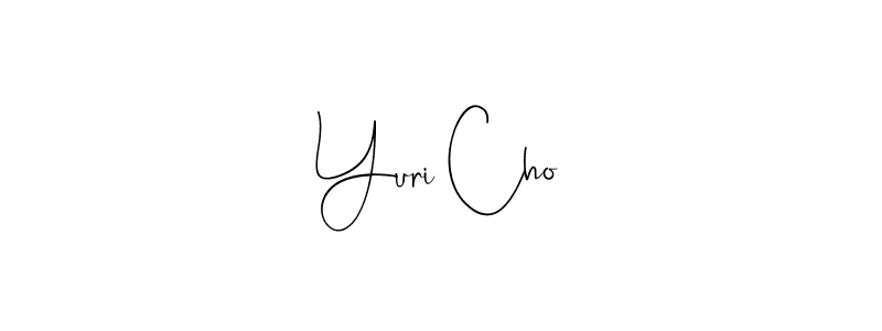 Yuri Cho stylish signature style. Best Handwritten Sign (Andilay-7BmLP) for my name. Handwritten Signature Collection Ideas for my name Yuri Cho. Yuri Cho signature style 4 images and pictures png