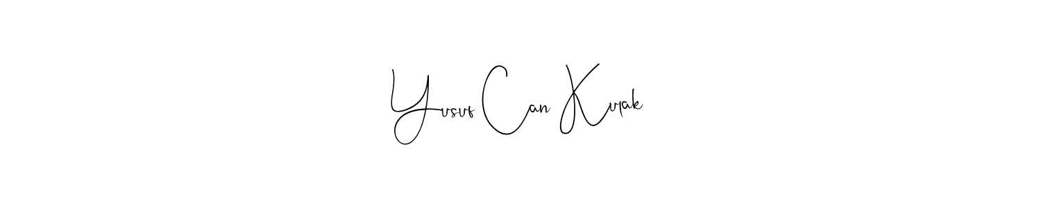 Also You can easily find your signature by using the search form. We will create Yusuf Can Kulak name handwritten signature images for you free of cost using Andilay-7BmLP sign style. Yusuf Can Kulak signature style 4 images and pictures png