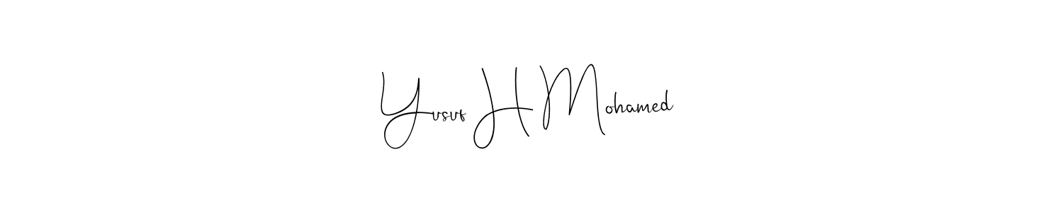 How to Draw Yusuf H Mohamed signature style? Andilay-7BmLP is a latest design signature styles for name Yusuf H Mohamed. Yusuf H Mohamed signature style 4 images and pictures png