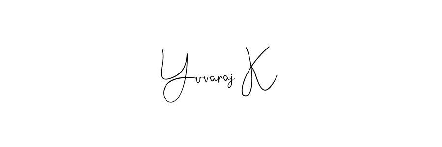 It looks lik you need a new signature style for name Yuvaraj K. Design unique handwritten (Andilay-7BmLP) signature with our free signature maker in just a few clicks. Yuvaraj K signature style 4 images and pictures png