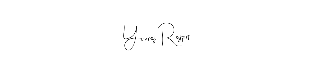 Yuvraj Rajput stylish signature style. Best Handwritten Sign (Andilay-7BmLP) for my name. Handwritten Signature Collection Ideas for my name Yuvraj Rajput. Yuvraj Rajput signature style 4 images and pictures png