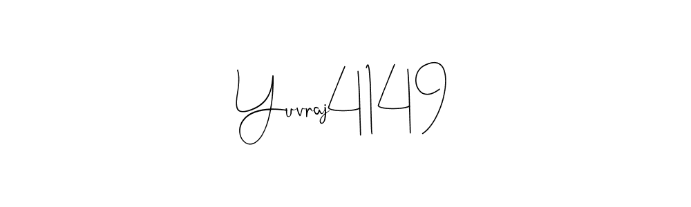 Create a beautiful signature design for name Yuvraj4149. With this signature (Andilay-7BmLP) fonts, you can make a handwritten signature for free. Yuvraj4149 signature style 4 images and pictures png