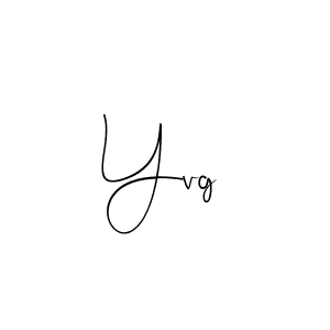 Create a beautiful signature design for name Yvg. With this signature (Andilay-7BmLP) fonts, you can make a handwritten signature for free. Yvg signature style 4 images and pictures png