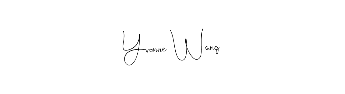 Andilay-7BmLP is a professional signature style that is perfect for those who want to add a touch of class to their signature. It is also a great choice for those who want to make their signature more unique. Get Yvonne Wang name to fancy signature for free. Yvonne Wang signature style 4 images and pictures png