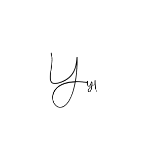 Make a beautiful signature design for name Yyl. Use this online signature maker to create a handwritten signature for free. Yyl signature style 4 images and pictures png