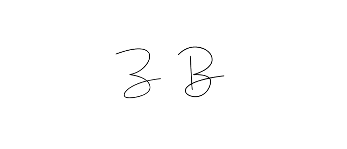 Also You can easily find your signature by using the search form. We will create Z ＆ B name handwritten signature images for you free of cost using Andilay-7BmLP sign style. Z ＆ B signature style 4 images and pictures png