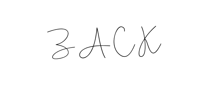 Z A C K stylish signature style. Best Handwritten Sign (Andilay-7BmLP) for my name. Handwritten Signature Collection Ideas for my name Z A C K. Z A C K signature style 4 images and pictures png