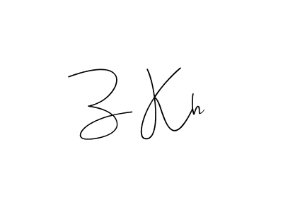 How to make Z Kh signature? Andilay-7BmLP is a professional autograph style. Create handwritten signature for Z Kh name. Z Kh signature style 4 images and pictures png