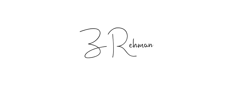 Here are the top 10 professional signature styles for the name Z Rehman. These are the best autograph styles you can use for your name. Z Rehman signature style 4 images and pictures png