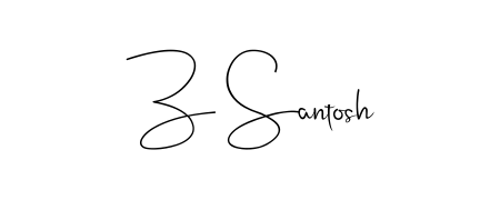If you are searching for the best signature style for your name Z Santosh, here we have designed multiple signature styles using Andilay-7BmLP. Z Santosh signature style 4 images and pictures png