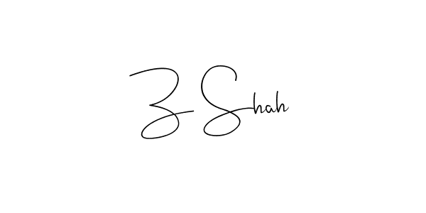 if you are searching for the best signature style for your name Z Shah. so please give up your signature search. here we have designed multiple signature styles  using Andilay-7BmLP. Z Shah signature style 4 images and pictures png