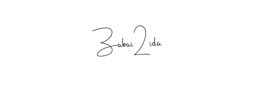 Make a beautiful signature design for name Zabai2ida. Use this online signature maker to create a handwritten signature for free. Zabai2ida signature style 4 images and pictures png