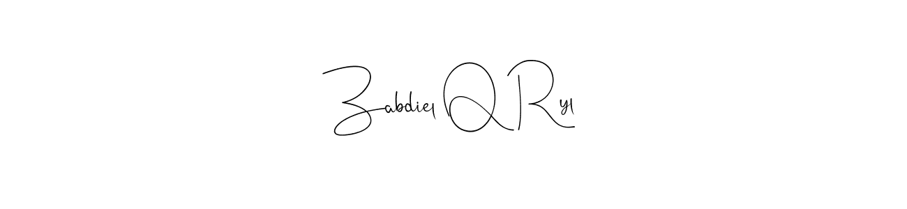 You can use this online signature creator to create a handwritten signature for the name Zabdiel Q Ryl. This is the best online autograph maker. Zabdiel Q Ryl signature style 4 images and pictures png